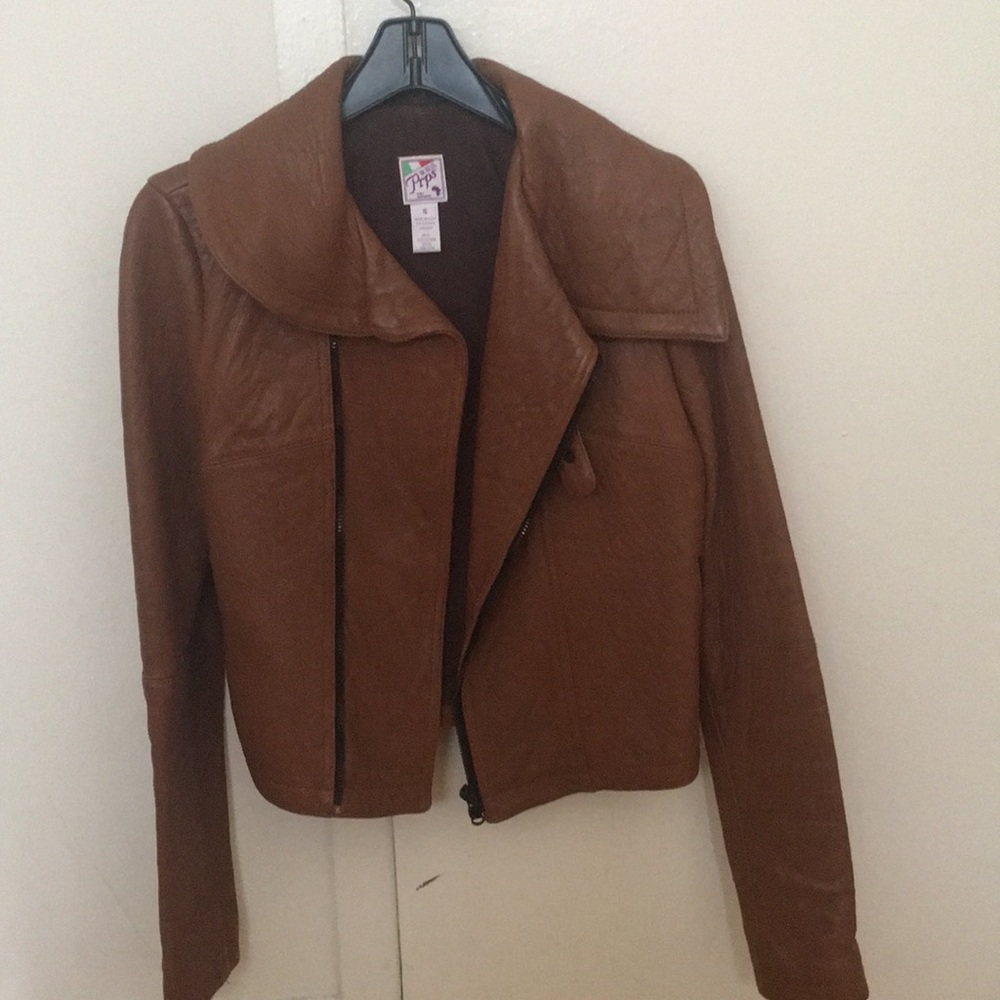 Prps Italian Leather Moto Jacket